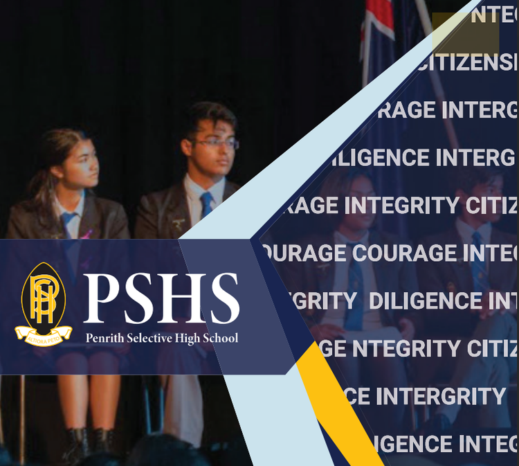 Cover of the school prospectus with the school values