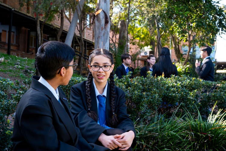 Students in the playground