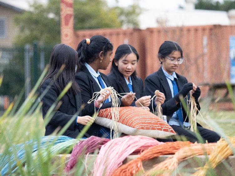 5 of 12 images: Basket Weaving:View full sized image